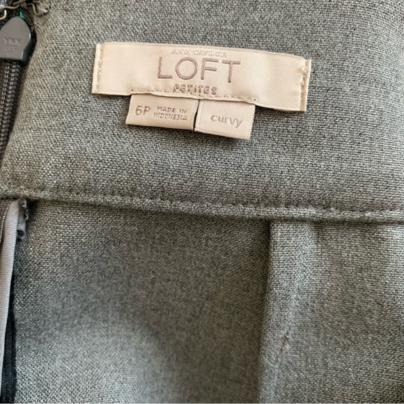 LOFT Gray Pencil mini Skirt Size 6 Petite - Picture 6 of 7